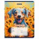 Тетради ДЭК 12 л. КОМПЛЕКТ 10 шт., BRAUBERG, клетка, обложка картон, Собачки, 106755
