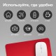 Коврик для мыши SONNEN 'RED', резина + ткань, 220х180х3 мм, 513306