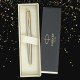 Ручка перьевая PARKER 'Jotter Core Stainless Steel GT', ежедневник А5 черный, пакет, 880902