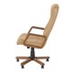Кресло офисное 'Atlant extra', кожа, дерево, бежевое