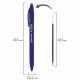 Ручка шариковая масляная автоматическая BRAUBERG 'Delta', СИНЯЯ, soft-touch, узел 0,7 мм, линия письма 0,35 мм, 143339, OBPR365