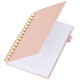 Бизнес-тетрадь на гребне А5 148х216 мм, BRAUBERG 'Calipso' под кожу, резинка, клетка, 80 л., розовая, 116251