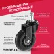 Колеса (ролики) BRABIX для кресла мягкие, резиновые, d 64 мм, КОМПЛЕКТ 5 шт., шток d 11 мм, в коробе, 533087