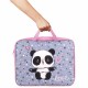 Папка на молнии с ручками BRAUBERG А4, 1 отделение, полиэстер, 80 мм, 'Funny panda', 271127