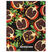 Дневник 5-11 класс 48 л., твердый, BRAUBERG, блестки, с подсказом, 'Гранаты', 106639