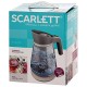 Чайник SCARLETT SC-EK27G38, 1,5 л, 2200 Вт, закрытый нагревательный элемент, стекло, серый