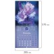 Календарь настенный перекидной 2027г, BRAUBERG, 12 листов, 28,5х28,5 см, 'Floral', 118425