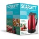 Чайник SCARLETT SC-EK21S76, 2 л, 1800 Вт, закрытый нагревательный элемент, сталь, красный