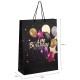Пакет подарочный (1 штука) 33x13x45 см (XL), 'Happy Birthday', черный, фольга, ЗОЛОТАЯ СКАЗКА, 700857