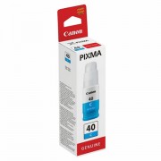 Чернила CANON (GI-40C) для СНПЧ Pixma G5040/G6040, голубые, ресурс 7700 страниц, оригинальные, 3400C001