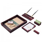 Набор подарочный настольный BESTAR 'Neptun' из дерева, 5 предметов, цвет 'красное дерево', 236370