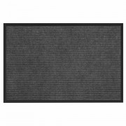 Коврик придверный 60х90 см, СЕРЫЙ, влаго-грязезащитный, 430 г/м2, ребристый, ЛЮБАША СТАНДАРТ, 701035