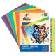 Цветная бумага А4 2-сторонняя офсетная, 16 л., 8 цветов, папка, ЛУЧ 'Школа творчества', 210х297 мм, 30С 1791-08