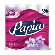 Бумага туалетная бытовая, спайка 32 шт., 3-слойная (32х16,5 м), PAPIA, аромат 'Балийский цветок', 5080740