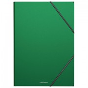 Папка на резинках ERICH KRAUSE 'Classic', А4, до 300 листов, 400 мкм, зеленая, 43094