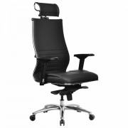 Кресло офисное МЕТТА 'SAMURAI' KL-3.05, с подголовником, экокожа, черное