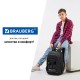 Рюкзак BRAUBERG CONTENT универсальный, 3 отделения, светоотражающий принт, 'Dark city', 47х33х18 см, 270763
