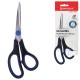 Ножницы BRAUBERG 'Soft Grip', 190 мм, черно-синие, резиновые вставки, 3-сторонняя заточка, 230762
