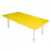 Стол детский 'Дошколенок', 900х450х400-580 мм, регулируемый, рост 0-3 (85-145 см), пластик, желтый, слоновая кость