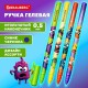 Ручка гелевая, кросс-серия 'МОНСТРИКИ', BRAUBERG, СИНЯЯ, корпус ассорти, игольчатый наконечник 0,5 мм, линия письма 0,3 мм,144483