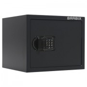 Сейф мебельный BRABIX 'SF-280EL', 280х350х300 мм, электронный замок, черный, 291149, S103BR212414