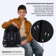 Ранец BRAUBERG SHINY, 2 отделения, с брелоком, 'Хаски', СВЕТЯЩИЙСЯ РИСУНОК, 38х28х14 см, 271383