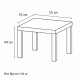 Стол журнальный 'Лайк' аналог IKEA (550х550х440 мм), черный