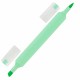 Набор текстовыделителей двусторонних (скошенный/кисть) 6 ПАСТЕЛЬНЫХ ЦВЕТОВ, АССОРТИ, BRAUBERG TIP-D, трехгранный корпус, 152533