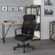 Кресло офисное Chairman CH 590, сетка/ткань, черное, 7134733