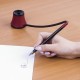 Ручка шариковая настольная масляная BRAUBERG 'Стенд-Пен №1', СИНЯЯ, корпус черный/красный, линия письма 0,35 мм, 141886