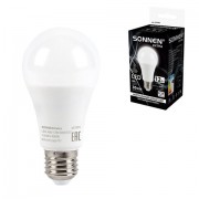Лампа светодиодная SONNEN EXTRA, 12 (100) Вт, Е27, груша, нейтральный белый, 30000 ч, LED A60-12W-4000-Е27, 457895