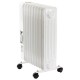 Обогреватель масляный SONNEN DFS-9E, 9 секций, 2000 Вт, 3 режима, механическое управление, белый, 457780