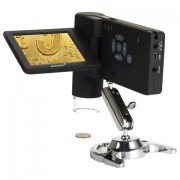Микроскоп цифровой LEVENHUK DTX 500 Mobi, 20-500 кратный, 3' ЖК-монитор, камера 5 Мп, microSD, портативный, 61023