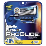Сменные кассеты для бритья 4 шт., GILLETTE (Жиллет) 'Fusion ProGlide', для мужчин