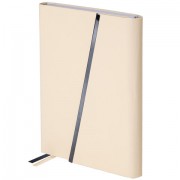 Ежедневник недатированный А5 145х213 мм BRAUBERG 'Vogue', под кожу, магнитный клапан, 160 л., бежевый, 116226