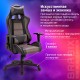 Кресло компьютерное BRABIX 'GT Racer GM-100', две подушки, ткань, экокожа, черное/коричневое, 531819