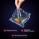 Пакеты ZIP LOCK 'зиплок' ПРОЧНЫЕ, комплект 100 шт., 120х170 мм, ПВД, 60 мкм, BRAUBERG EXTRA, 608171