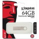 Флеш-диск 64 GB, KINGSTON DataTraveler SE9 G2, USB 3.0, металлический корпус, серебристый, DTSE9G2/64GB