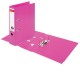Папка-регистратор BRAUBERG 'EXTRA', 75 мм, розовая, двустороннее покрытие пластик, металлический уголок, 228575