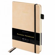 Блокнот А5 138x213 мм, BRAUBERG 'Velvet', резинка, держатель, 80 л., клетка, розовый, 116242