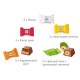 Шоколадные конфеты RITTER SPORT 'DANKE SCHON', набор 5 вкусов, 22 конфеты, 176 г