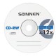 Диски CD-RW SONNEN 700 Mb 4-12x Bulk, КОМПЛЕКТ 50 шт., 512578