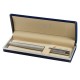 Ручка подарочная перьевая GALANT 'SPIGEL', корпус серебристый, детали хромированные, узел 0,8 мм, 143530