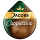 Кофе в капсулах JACOBS 'Cappuccino' для кофемашин Tassimo, 8 шт. х 8 г + капсулы с молоком 8 шт. х 40 г, 8052279