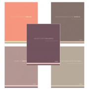 Тетрадь А5, 96 л., HATBER, скоба, клетка, Soft-touch ламинация, 'Мечтай!' (микс в спайке), 090512, 96Т5лВ1