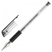 Ручка гелевая с грипом BRAUBERG 'EXTRA GT', ЧЕРНАЯ, стандартный узел 0,5 мм, линия 0,35 мм, 143917