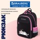 Рюкзак BRAUBERG FAVOUR, 2 отделения, 3 кармана, 'Сонный котик', 40х29х15 см, 272058