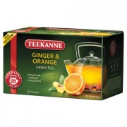 Чай TEEKANNE (Тиканне) 'Ginger&Orange', зеленый, имбирь/апельсин, 20 пакетиков, Германия, 0306_3030