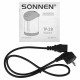 Термопот SONNEN TP-28, 3 л, 900 Вт, 1 температурный режим, ручной насос, сталь, черный/серебро, 456712