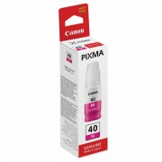 Чернила CANON (GI-40M) для СНПЧ Pixma G5040/G6040, пурпурные, ресурс 7700 страниц, оригинальные, 3401C001